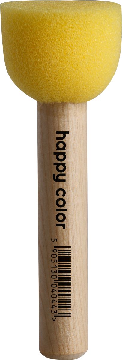 PĘDZEL GĄBKOWY OKRĄGŁY 30mm HAPPY COLOR - obrazek 2