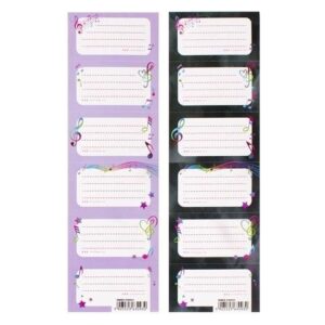 NAKLEJKA NA ZESZYT MUSIC