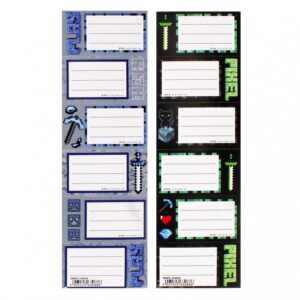 NAKLEJKA NA ZESZYT PIXEL