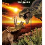 TECZKA Z GUMKĄ A4 DINOZAUR ZACHÓD DERFORM