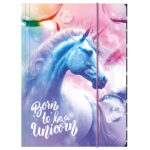 TECZKA Z GUMKĄ A4 JEDNOROŻEC DERFORM