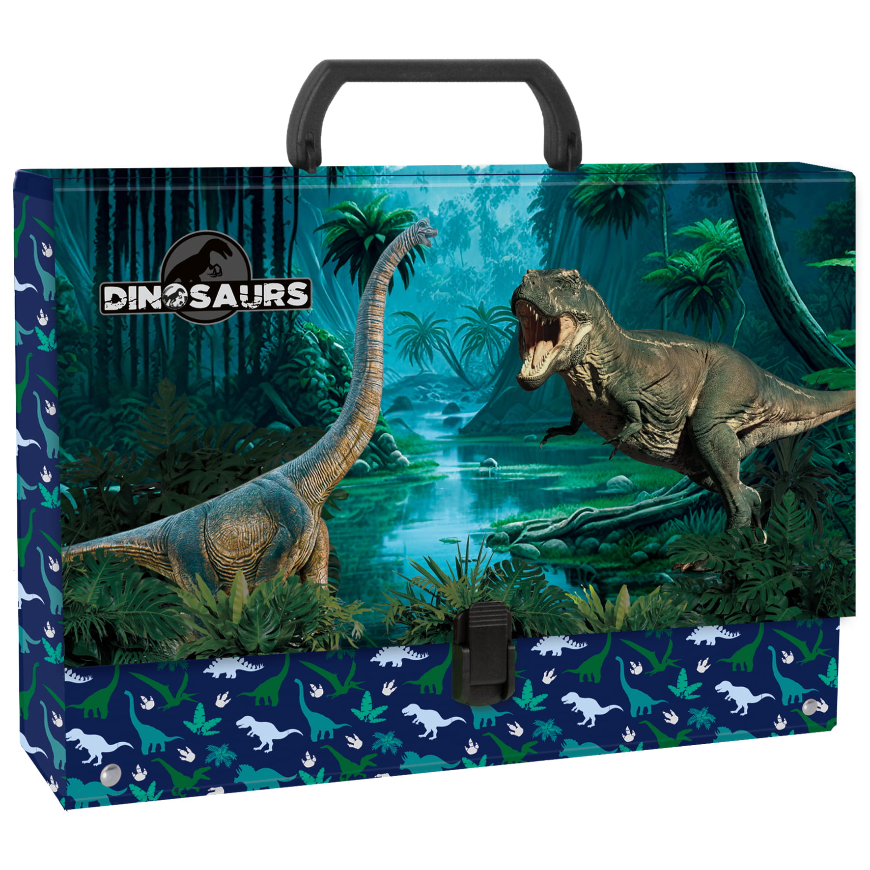 TECZKA Z RĄCZKĄ A4/10cm DINOZAUR BACKUP