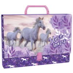 TECZKA Z RĄCZKA A4/5cm KONIE BACKUP