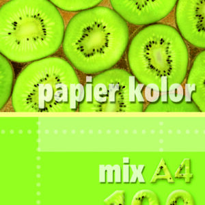 PAPIER KSERO A4 KOLOROWY 100szt MIX KOLORÓW