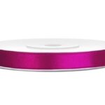 WSTĄŻKA DEKORACYJNA 6mm/25m FUKSJA