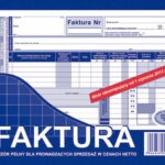 DRUK FAKTURA VAT A5 NETTO PEŁNA NOWA NIP