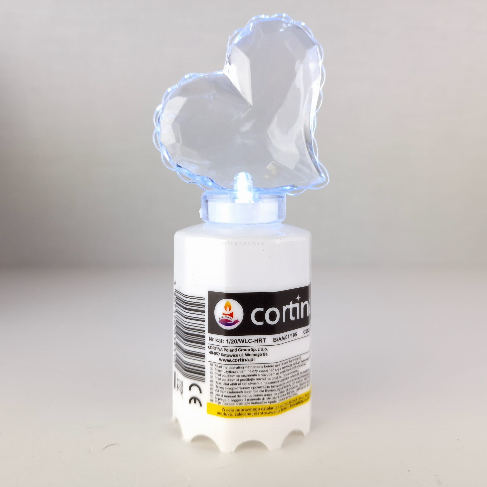 WKLAD LED SERCE Z BATERIAMI(2XR6) DISPLAY