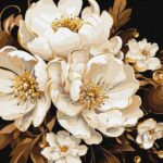 MALOWANIE PO NUMERACH,40X50CM METTALIC BIAŁA DELIK