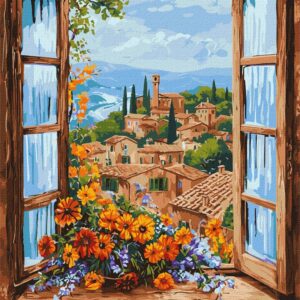 MALOWANIE PO NUMERACH,40X50CM, CUDOWNY KRAJOBRAZ