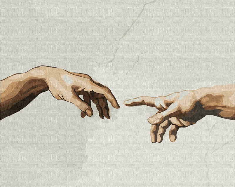 MALOWANIE PO NUMERACH,40X50CM STWORZENIE ADAMA