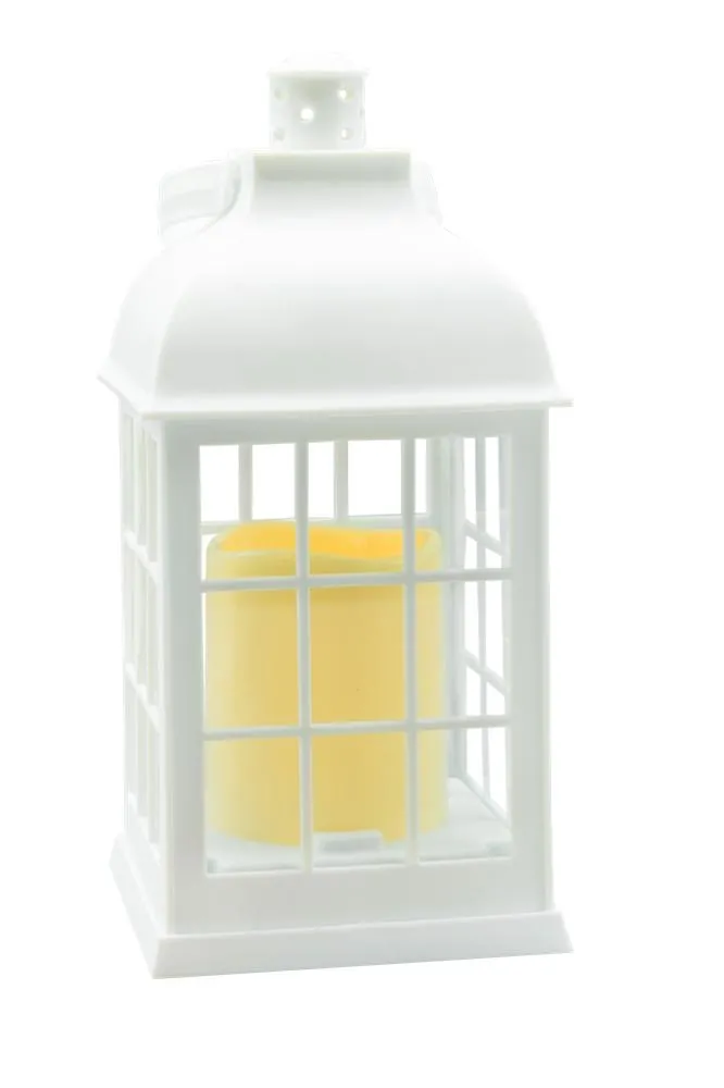 LATARENKA LED ZE ŚWIECĄ Z BATERIAMI 2XR6 WHITE