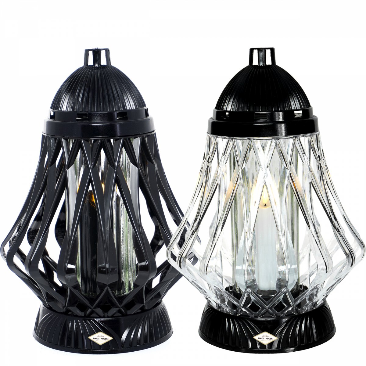 ZNICZ LAMPION AŻUR CZARNY - obrazek 2