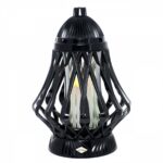 ZNICZ LAMPION AŻUR CZARNY