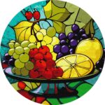 MALOWANIE PO NUMERACH FI 33cm OWOCOWY ZESTAW (3)