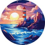 MALOWANIE PO NUMERACH FI 26cm NA BRZEGU OCEANU (4)