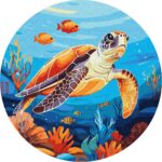MALOWANIE PO NUMERACH FI 26cm MIESZKAŃCY OCEANU (4