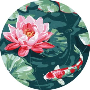 MALOWANIE PO NUMERACH FI 26cm PERŁA STAWU (3)