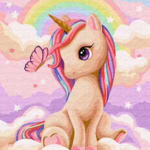 MALOWANIE PO NUMERACH 40X50 CIEKAWY JEDNOROŻEC (3)