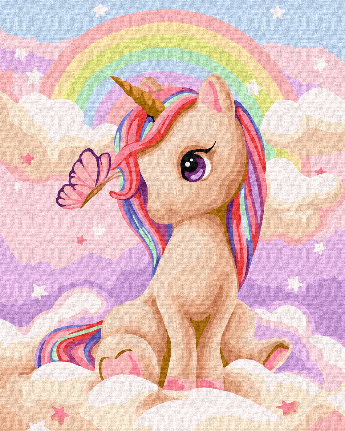 MALOWANIE PO NUMERACH 40X50 CIEKAWY JEDNOROŻEC (3)