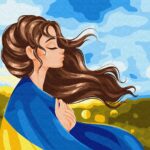 MALOWANIE PO NUMERACH 40X40 SERCE UKRAINY (3)