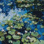MALOWANIE PO NUMERACH 40X50 LILIE WODNE (5)