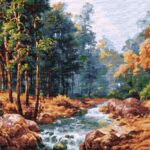 MALOWANIE PO NUMERACH 40X50 KARPACKA FONTANNA(5