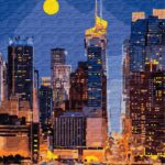 MALOWANIE PO NUMERACH 40X50 ULICE MANHATANU(5)