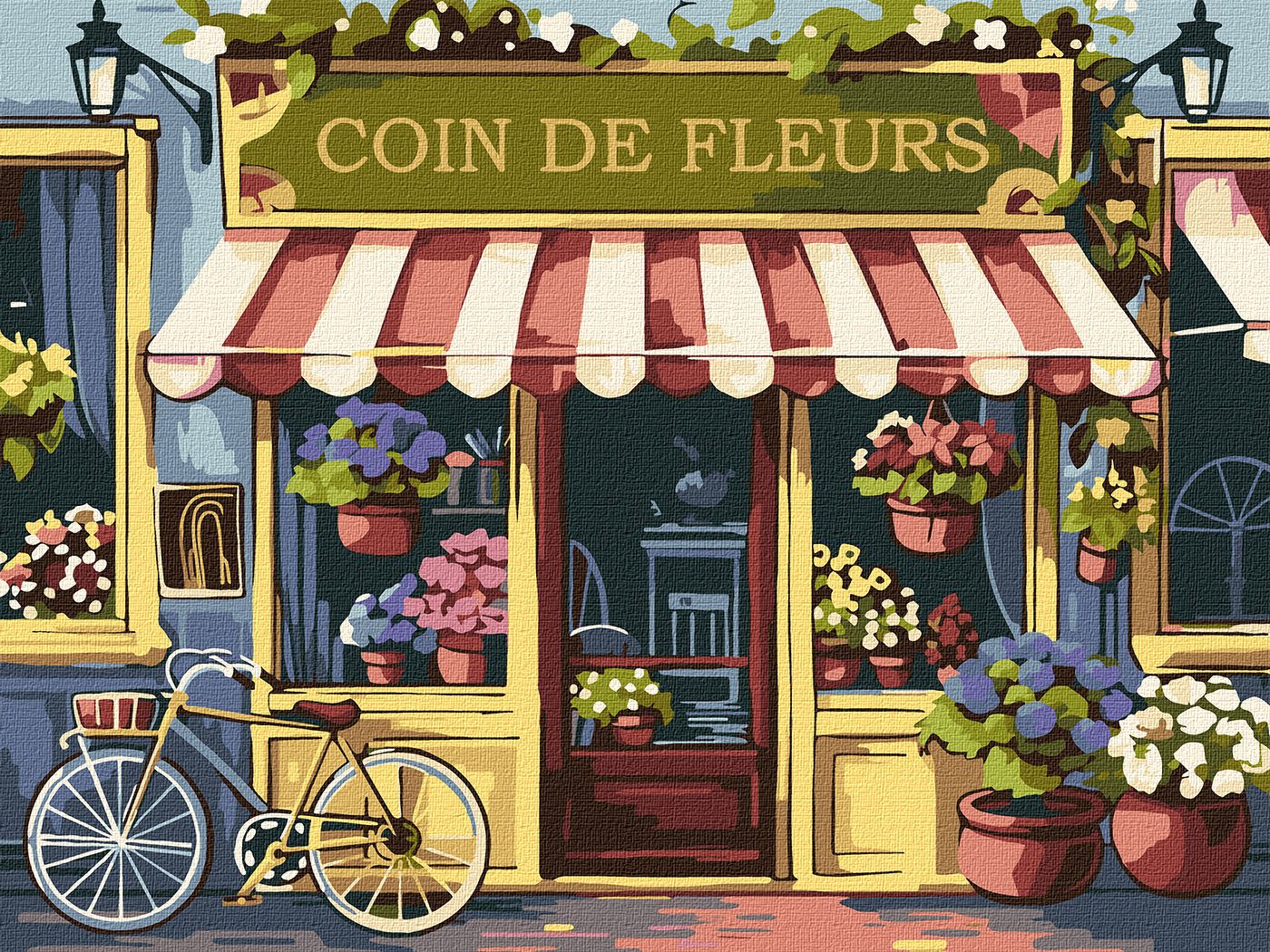 MALOWANIE PO NUMERACH 30X40 KWIATOWY KĄCIK (3)