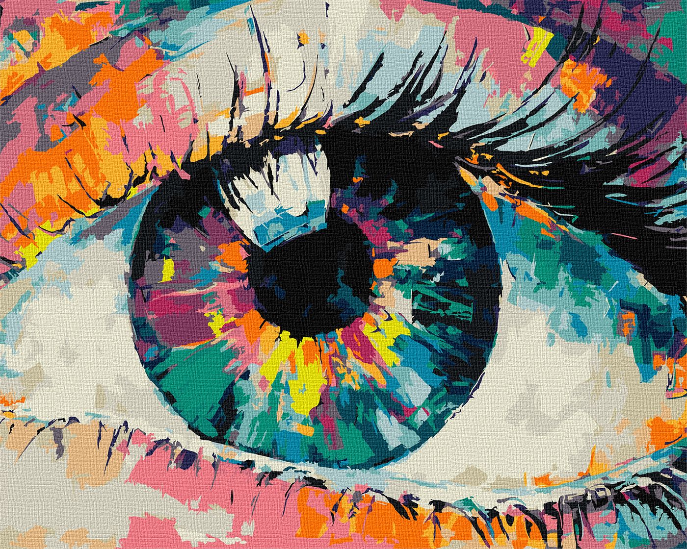 MALOWANIE PO NUMERACH 40X50 TĘCZOWY POGLĄD (4)