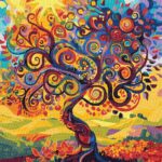 MALOWANIE PO NUMERACH 30X40 DRZEWO ŻYCIA (4)