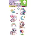 TATUAŻE ZMYWALNE UNICORNS ROZM. 100X200 HAPPY