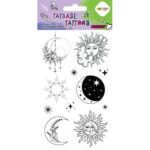 TATUAŻE ZMYWALNE SUN AND MOON ROZM. 100X200 HAPPY