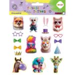 TATUAŻE ZMYWALNE ANIMALS FUNNY ROZM 150X200 HAPPY