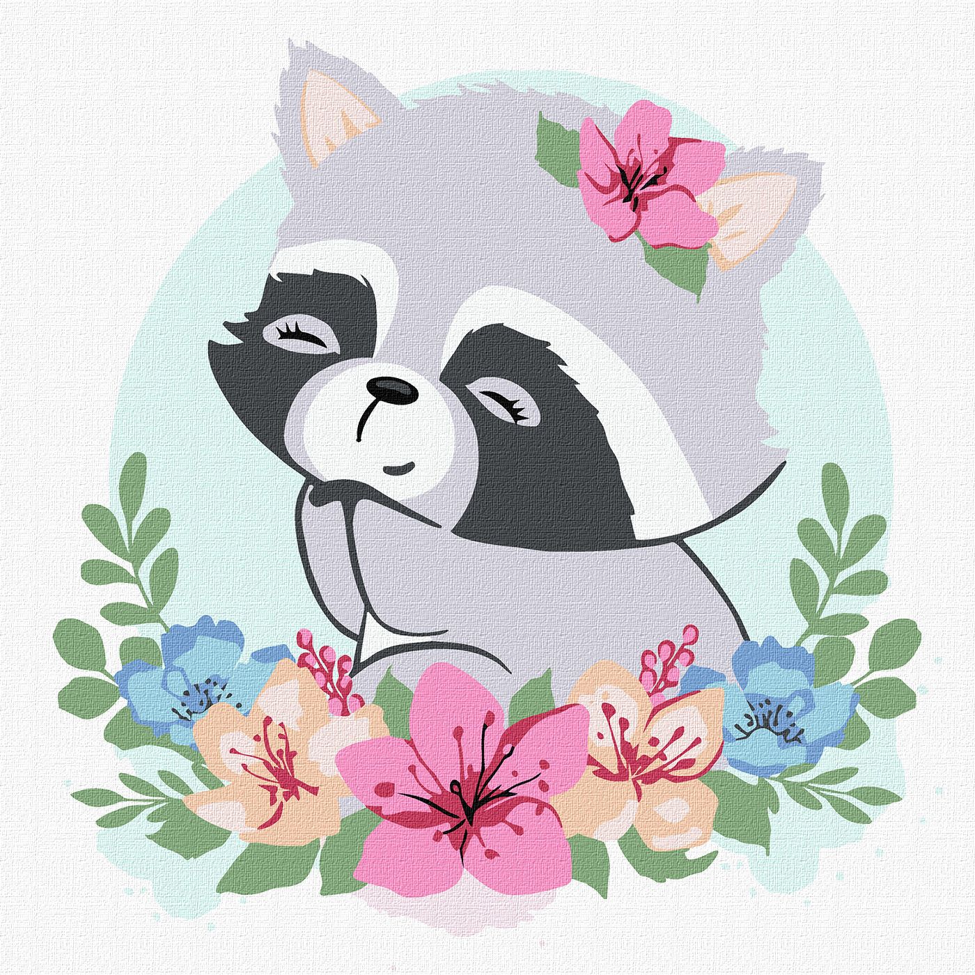 MALOWANIE PO NUMERACH 30X30 SZOP KWIATOWY (2)