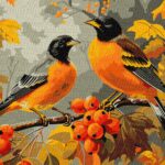 MALOWANIE PO NUMERACH 30X40 PTAKI W OGRODZIE(3)