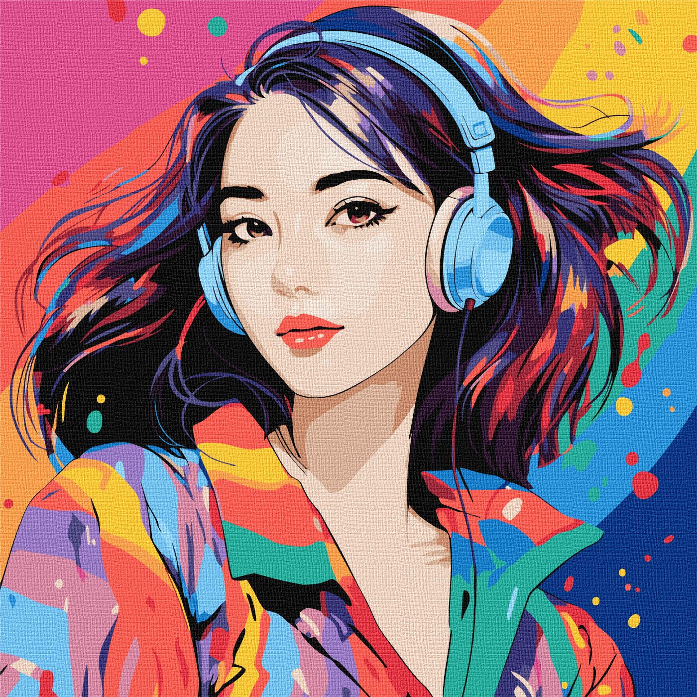 MALOWANIE PO NUMERACH 40X40 ŚWIAT DŹWIEKÓW (3)