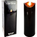 ŚWIECA LED 5X15 CM NA BATERIE (2XR6) BLACK