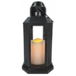 LATARENKA ZE ŚWIECĄ LED NA BATERIE -BLACK