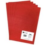 FILC POLIESTROWY A4 5 SZT. CZERWONY