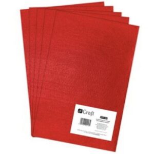 FILC POLIESTROWY A4 5 SZT. CZERWONY