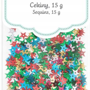 CEKINY GWIAZDKI KOLOROWE MIX 15g