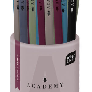 OLÓWEK TRÓJKĄTNY Z GUMKĄ HB ACADEMY