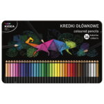 KREDKI TRÓJKĄTNE W METALOWYM OPAKOWANIU 36 KIDEA