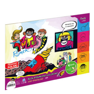 BLOK RYSUNKOWY KOLOROWY A4/16k TYTUS ROMEK