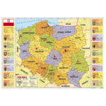 PODKŁAD OKLEJANY EDUKACYJNY POLSKA ADMINISTRACYJNA
