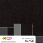 FILC DEKORACYJNY 20X30 CM, 1,5MM, 10ARK. CZARNY