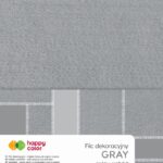 FILC DEKORACYJNY 20X30CM, 1,5MM, 10ARK. SZARY