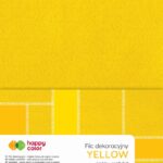 FILC DEKORACYJNY 20X30CM, 1,5MM, 10ARK. ŻÓŁTY