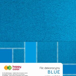 FILC DEKORACYJNY 20X30CM, 1,5MM, 10ARK.NIEBIESKI