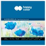 BLOK AKWARELOWY 15X15 10 ARK, 250G HAPPY COLOR